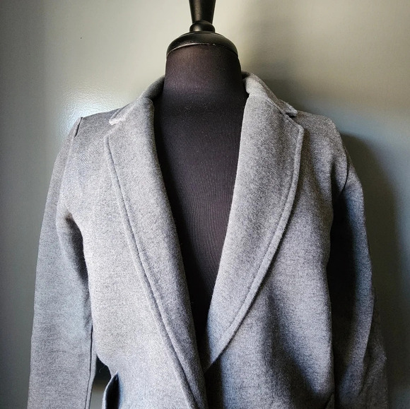 J. Crew Grey One Button Sweater Blazer - Picture 2 of 5